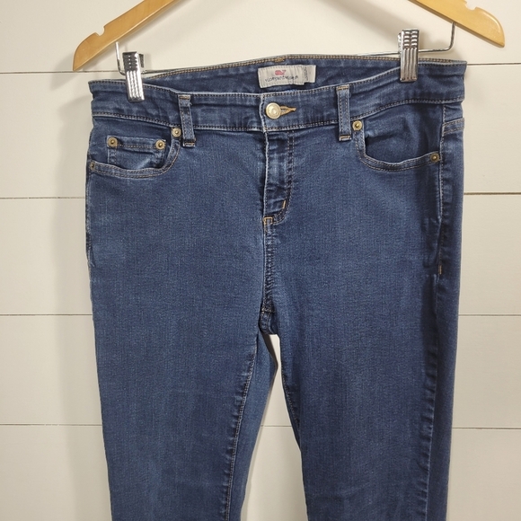 Vineyard Vines Jeans Women's sz 8 Mid Rise Skinny Leg Denim Jeans - Picture 3 of 10